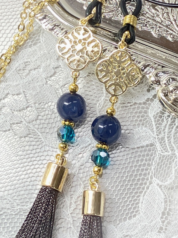 【アジアン風 眼鏡チャーム】〈南海太郎朝尊カラー〉