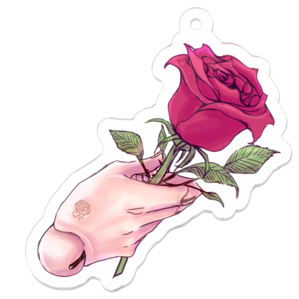 傀儡ちゃんおててアクキー【薔薇】