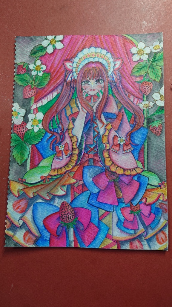 いちご姫(アナログ原画)