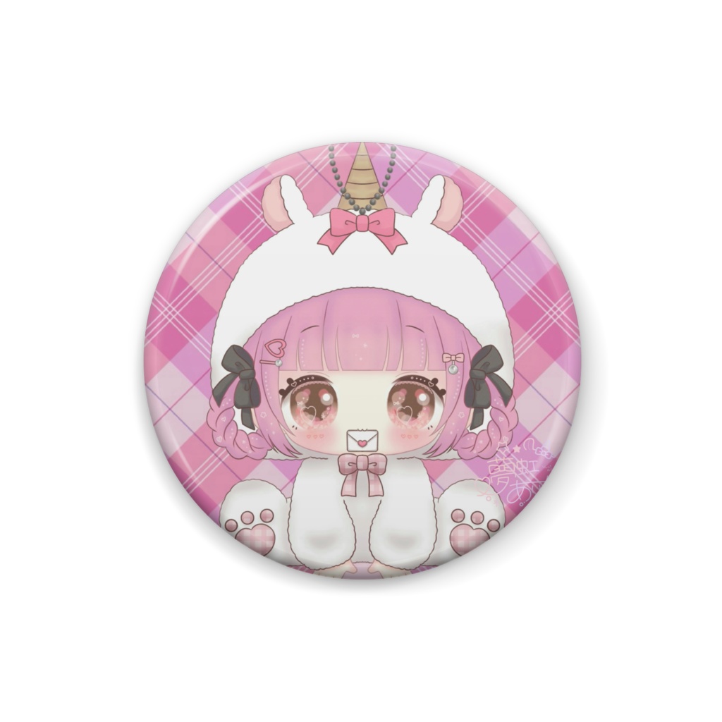 ぬいほるだーチェック柄(白)