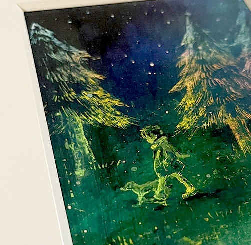 painting / 夜の散歩道