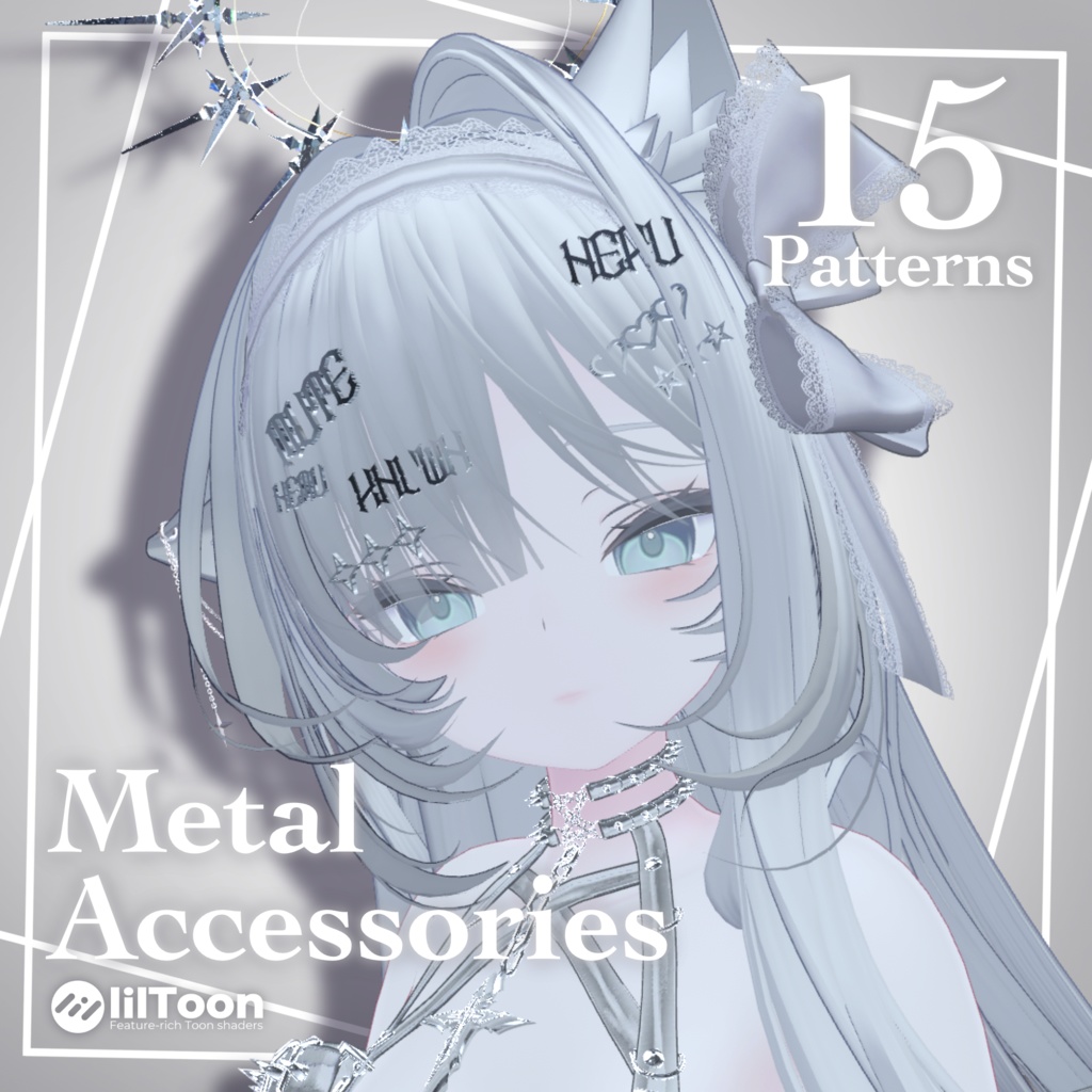 [全15種] 🩶5/1までリリース記念無料配布中🩶 # Metal Accessories ⊿