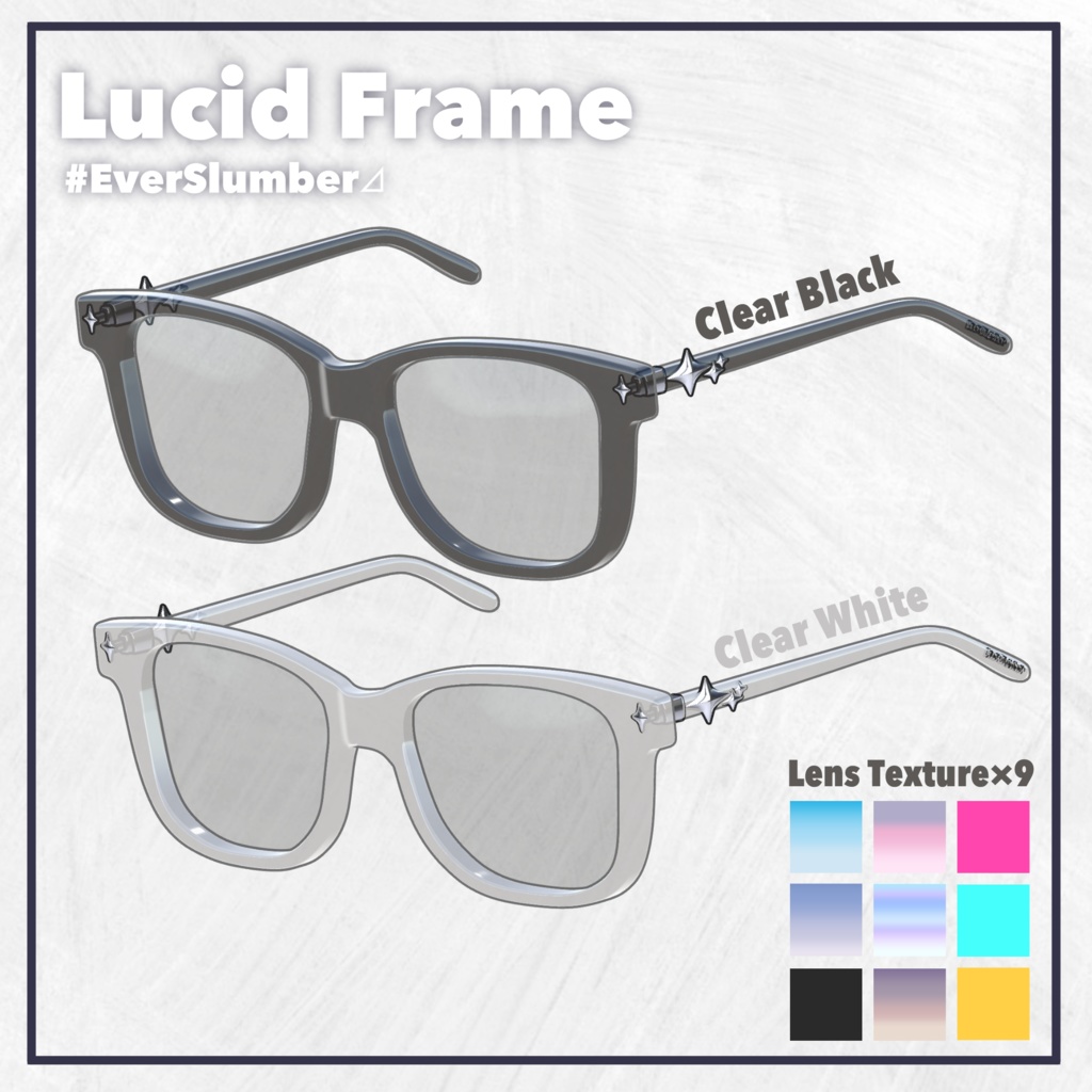 100DL↑ THX🩶 5アバター対応 + 汎用版 # Lucid Frame ⊿