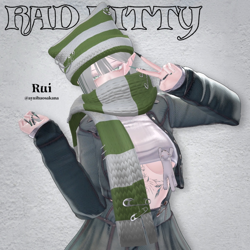 【販売開始記念セール】21アバター対応 # RAD KITTY ⊿