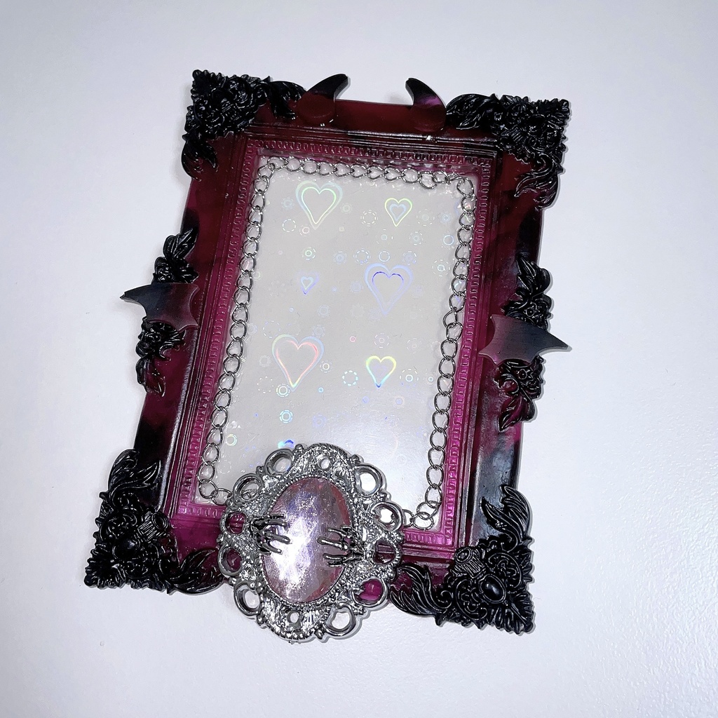 額縁トレカケース  👿ピンク悪魔😈