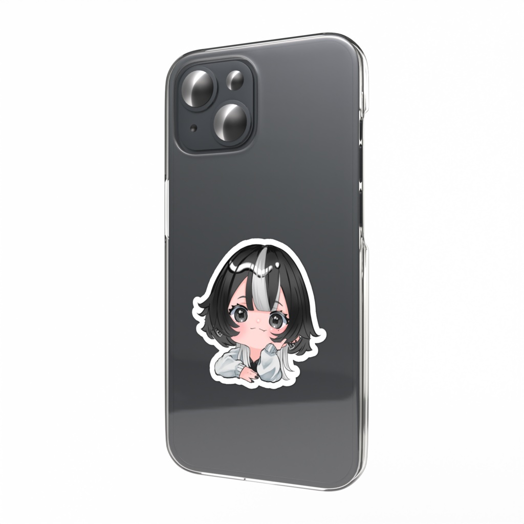 ミニキャラステッカー『色彩無 灰』