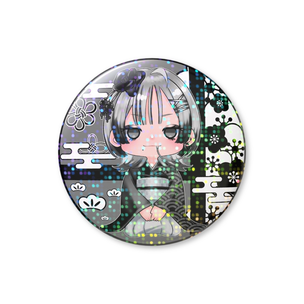 【新年】仄ちゃんホログラム缶バッジ(2026ver.)