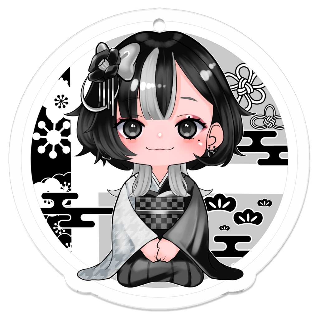 【新年】灰ちゃんアクリルキーホルダー(2026ver.)