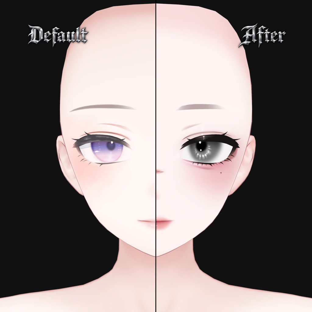 Shinra|Makeup Texture|𝒃𝒐𝒐-𝒃𝒐𝒐 𝑺𝒊𝒄𝒌 𝑮𝒊𝒓𝒍 𝒎𝒂𝒌𝒆【傷あり/傷なしメイクテクスチャ・ばんそうこうメッシュ付き】