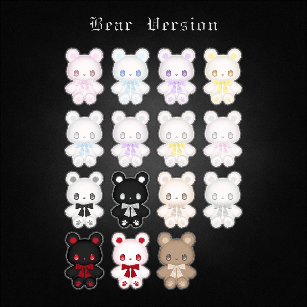 【VRC想定】ふわふわうさぎくりっぷ Fluffy Bunny Clip