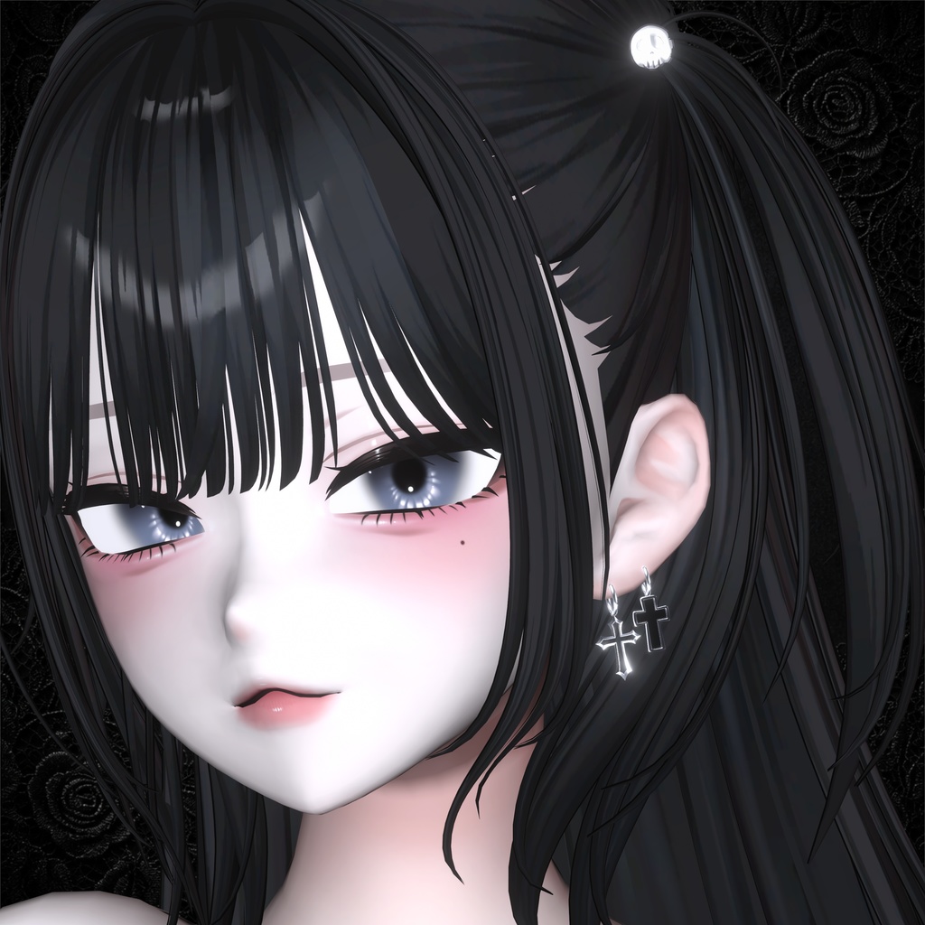 【VRC想定】十字架ピアス2種 / Cross Earrings 2set