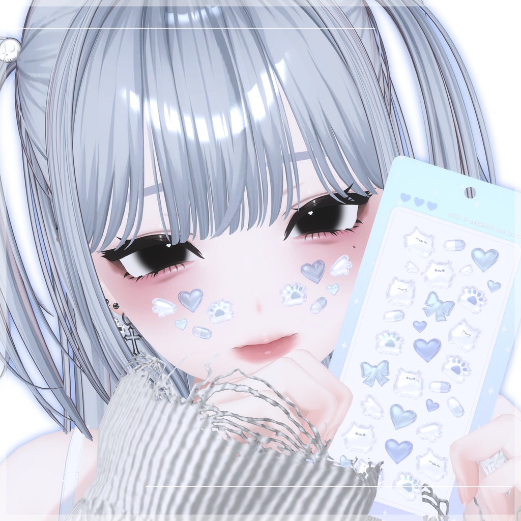 【VRC想定】ぷっくりデコシール / Puffy Deco Sticker