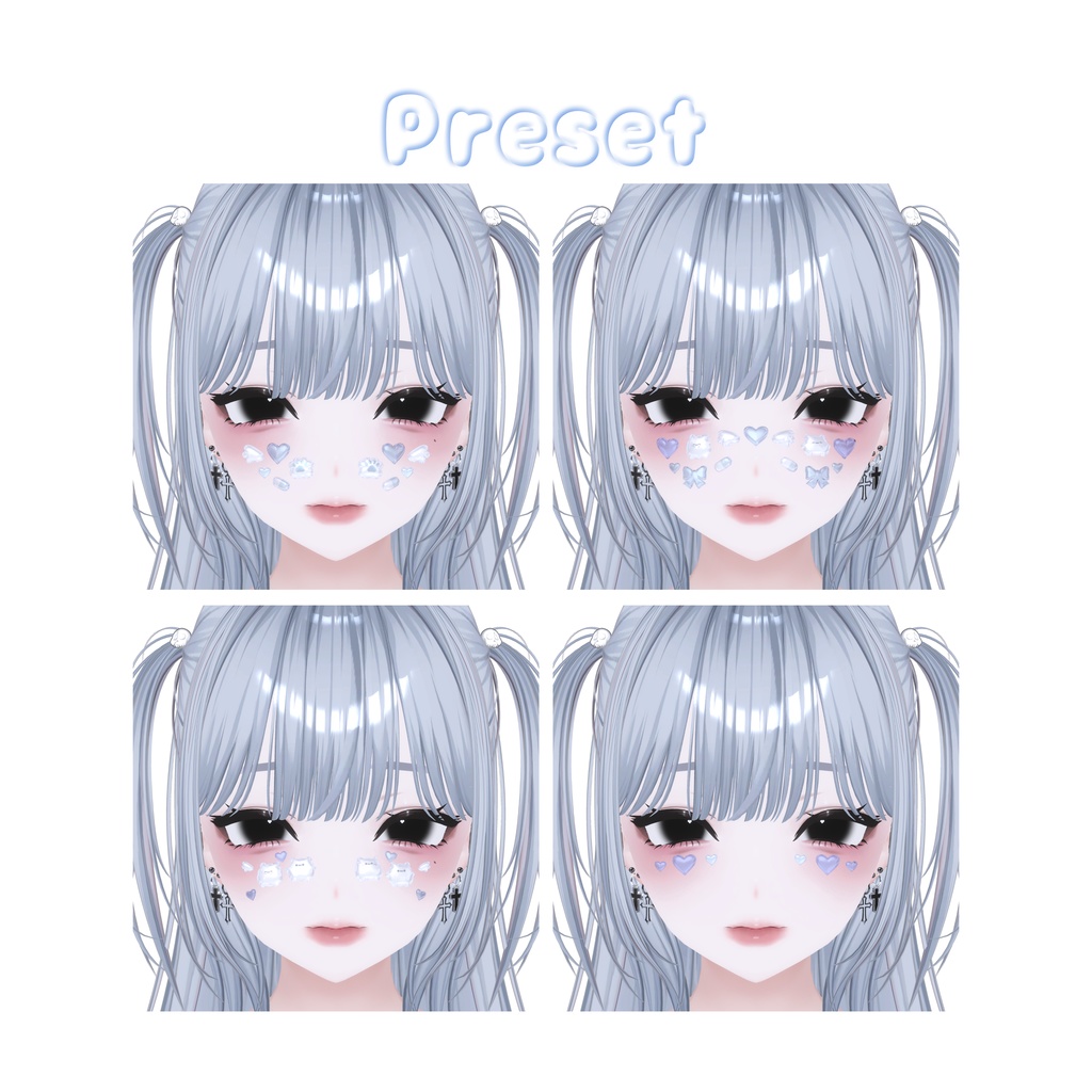 【VRC想定】ぷっくりデコシール / Puffy Deco Sticker