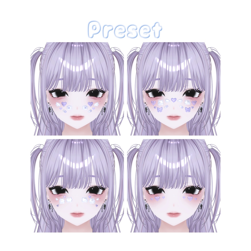 【VRC想定】ぷっくりデコシール / Puffy Deco Sticker