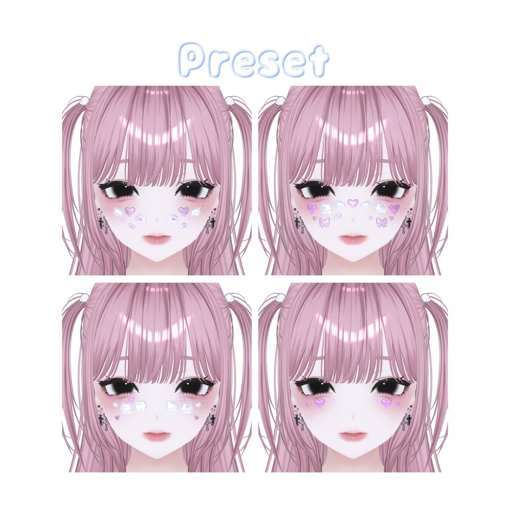 【VRC想定】ぷっくりデコシール / Puffy Deco Sticker