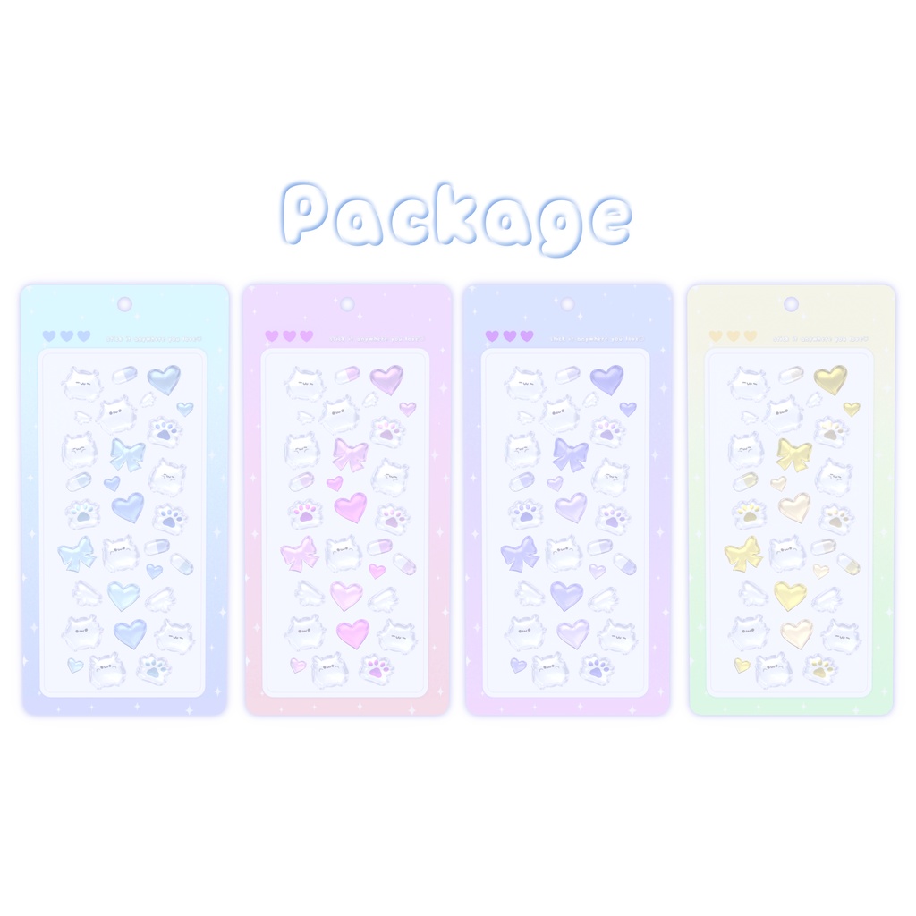 【VRC想定】ぷっくりデコシール / Puffy Deco Sticker
