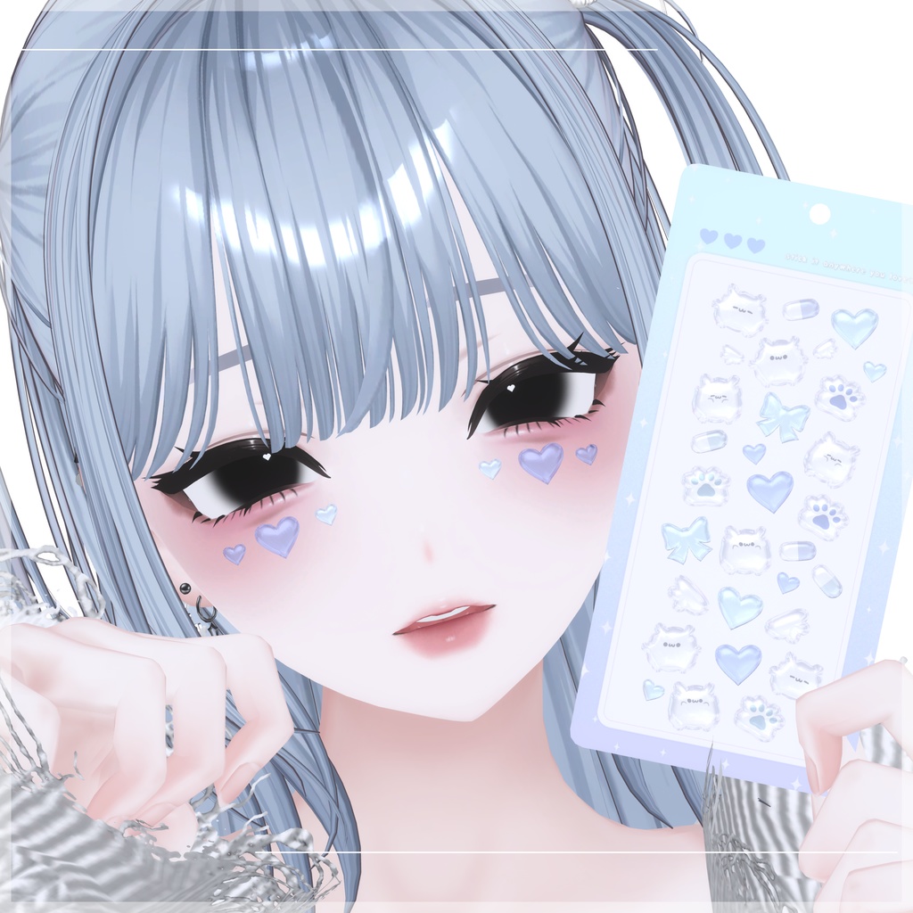 【VRC想定】ぷっくりデコシール / Puffy Deco Sticker