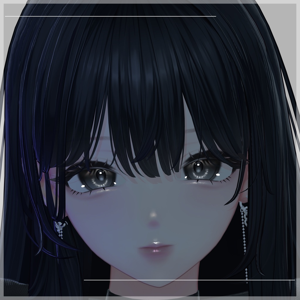 【海咲 / Misaki】メイク&アイテクスチャ+Emissionマスク Make up + Eye Texture