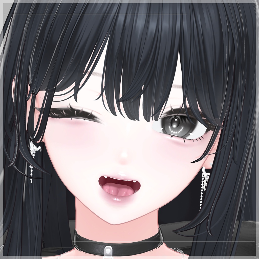 【海咲 / Misaki】メイク&アイテクスチャ+Emissionマスク Make up + Eye Texture