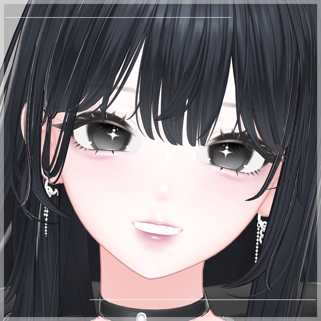 【海咲 / Misaki】メイク&アイテクスチャ+Emissionマスク Make up + Eye Texture