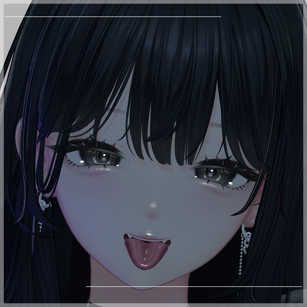 【海咲 / Misaki】メイク&アイテクスチャ+Emissionマスク Make up + Eye Texture