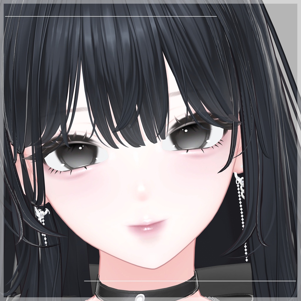 【海咲 / Misaki】メイク&アイテクスチャ+Emissionマスク Make up + Eye Texture