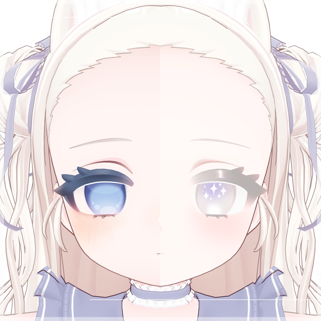 【ぽわり / powari】Starwell メイク&アイテクスチャ+Emissionマスク Make up + Eye Texture