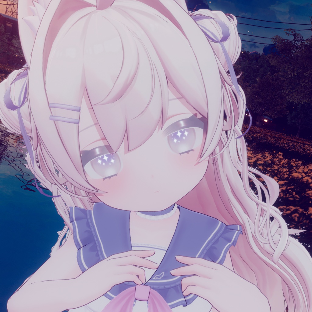 【ぽわり / powari】Starwell メイク&アイテクスチャ+Emissionマスク Make up + Eye Texture