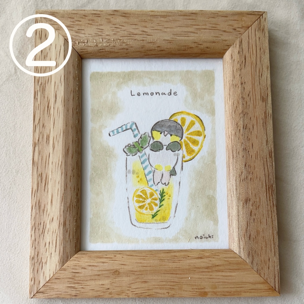 Mサイズ原画(シロハラレモネード)