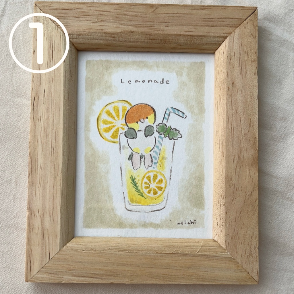 Mサイズ原画(シロハラレモネード)