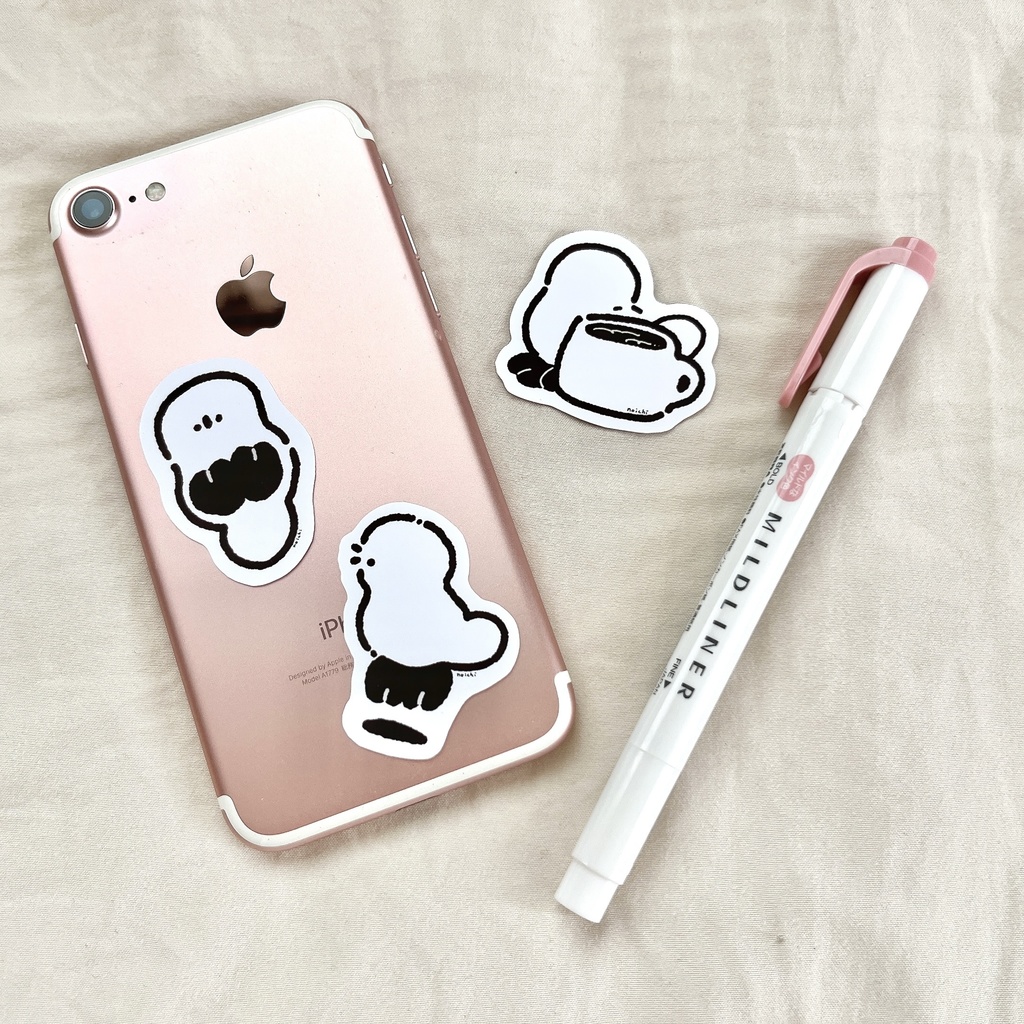 白いちゅんシールセット