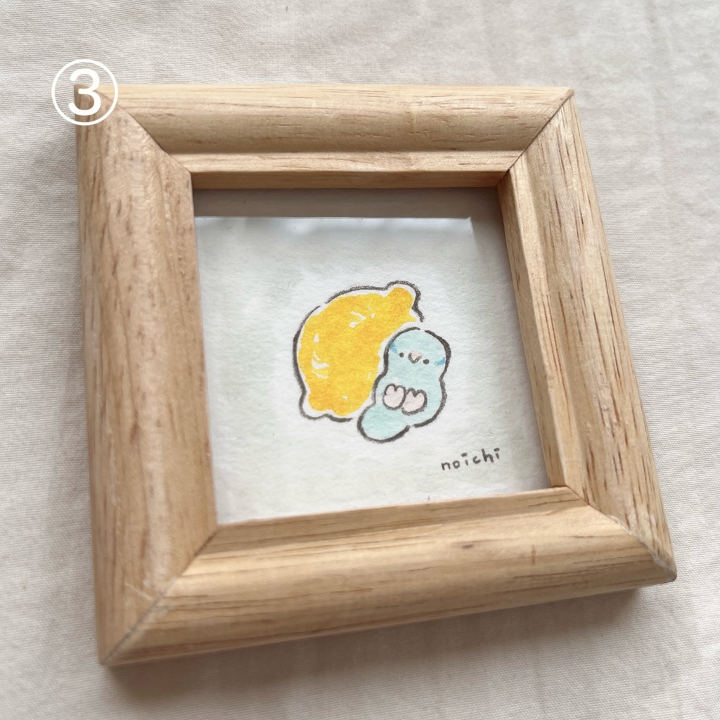 ミニ原画 インコ