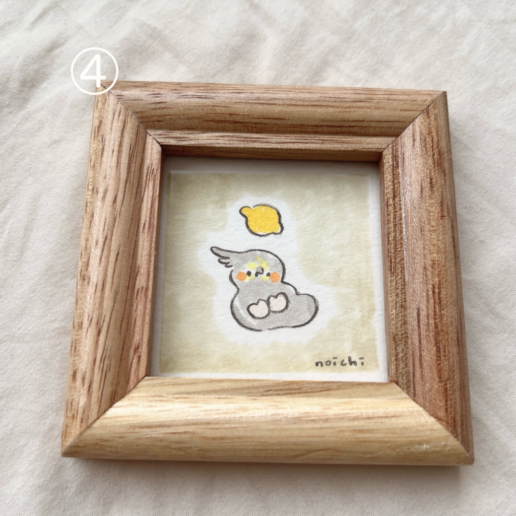 ミニ原画 インコ