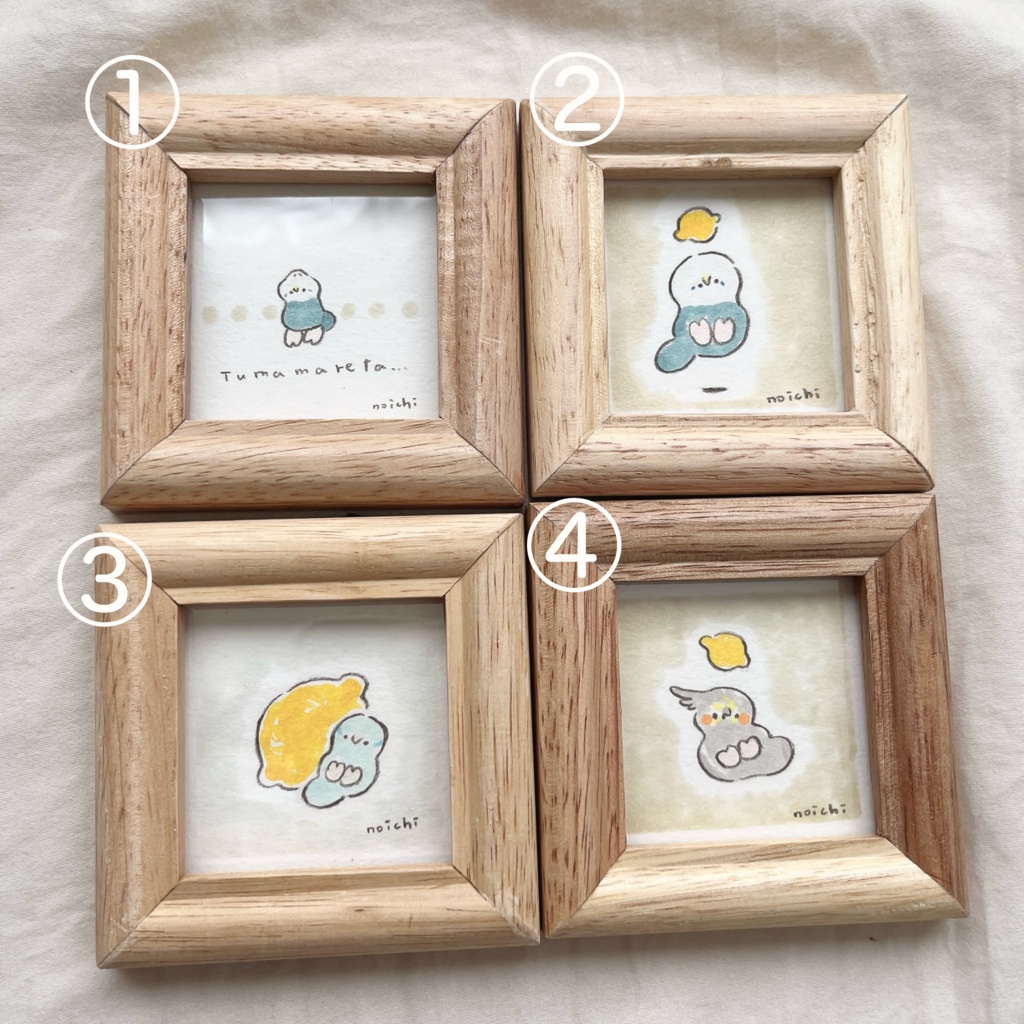 ミニ原画 インコ