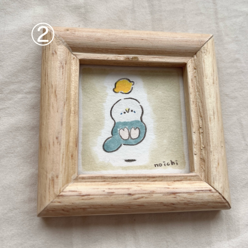 ミニ原画 インコ