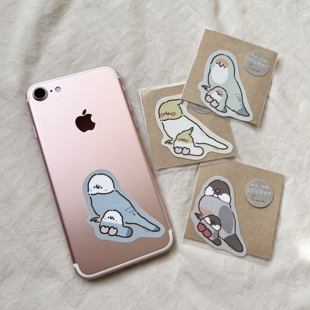 大小なことりステッカー