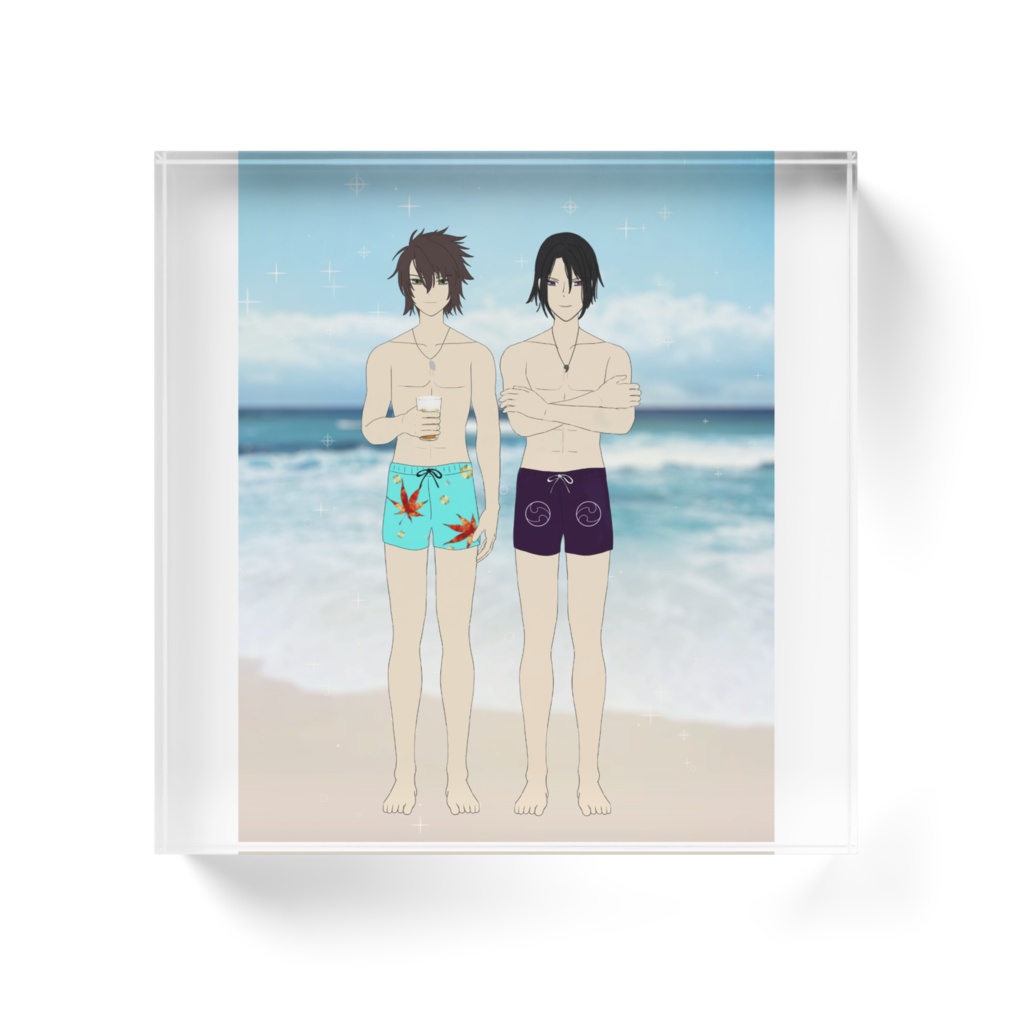 土方と沖田の水着