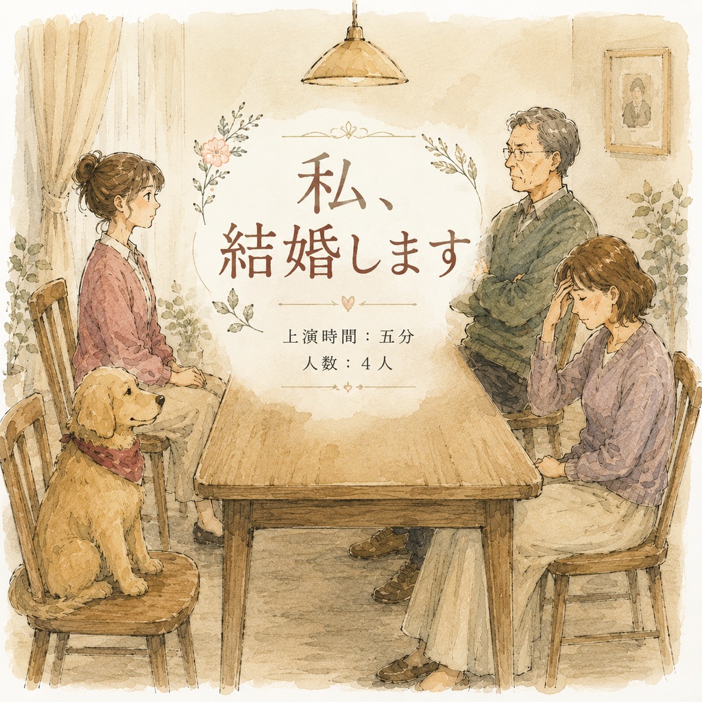 戯曲【私、結婚します】