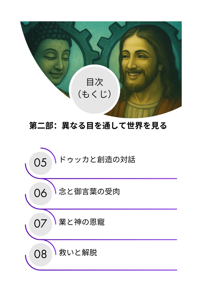 逆の道を歩みながらも、同じ光へと向かう――仏陀とキリストの深い出会い