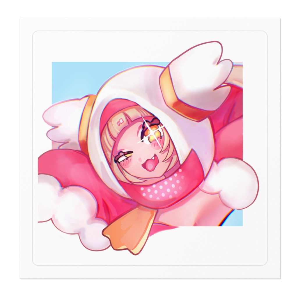 こちゅのきらりんステッカー