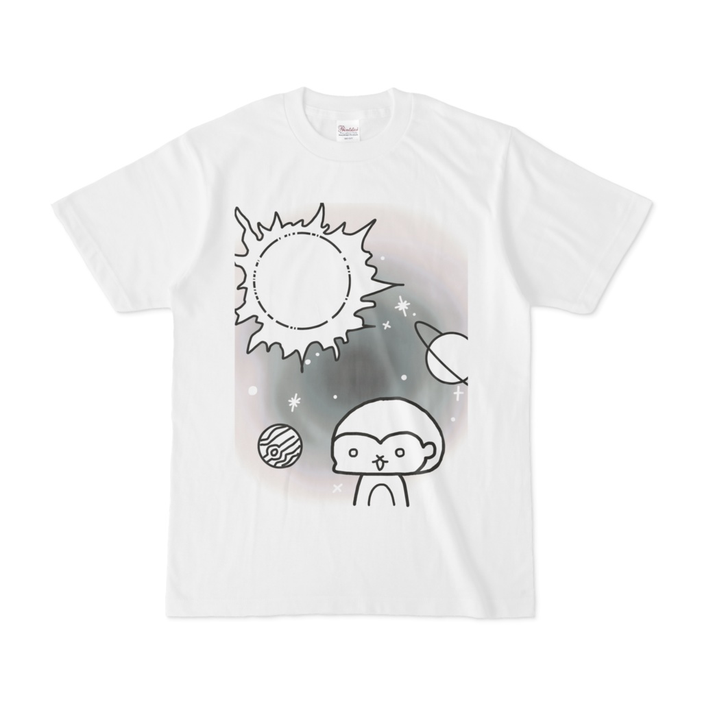 さるTシャツ  宇宙