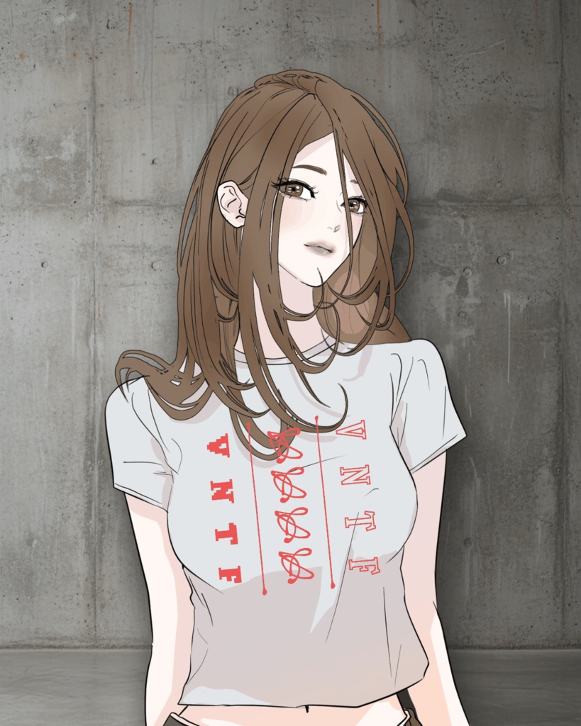 Webtoon/Manga/Illustration Apparel Print Design Pack Vol.1 / インディーブランド風 衣装プリント素材集