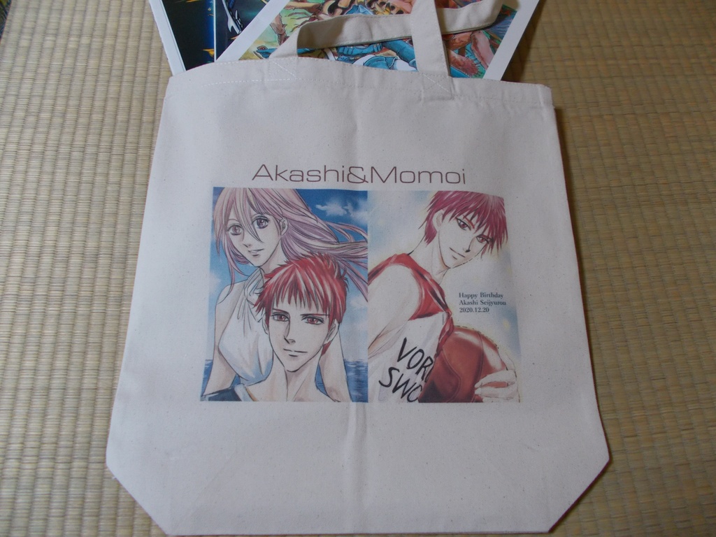 赤桃トートバッグ(M)