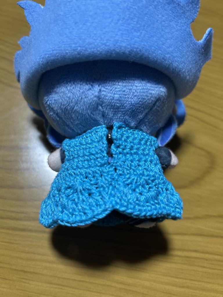 手編みコットンワンピース