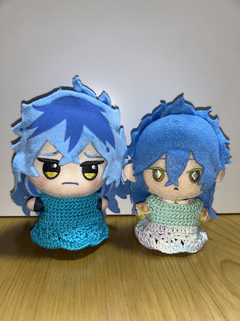 手編みコットンワンピース