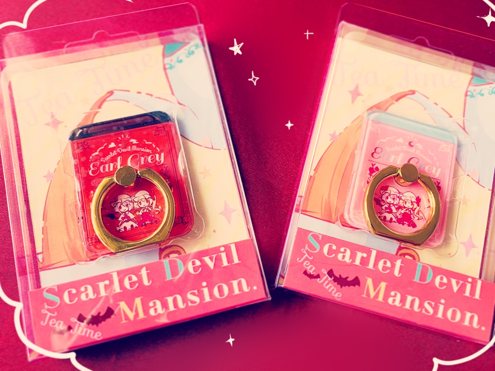 レミフラ紅茶缶風スマホリング【名華祭】