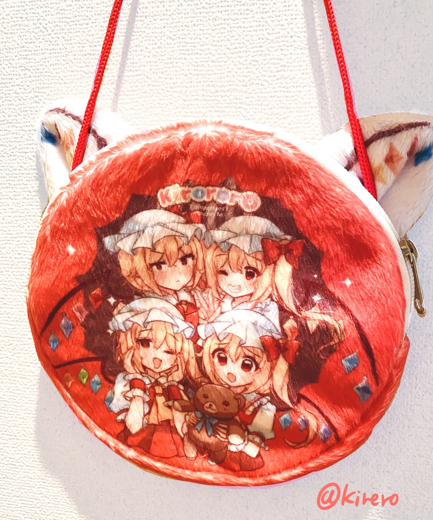 【C107新作】フランちゃんの羽根つき! ラウンドネックポーチ