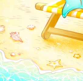 ウミウシTシャツ「夏休み」