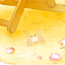 ウミウシTシャツ「夏休み」