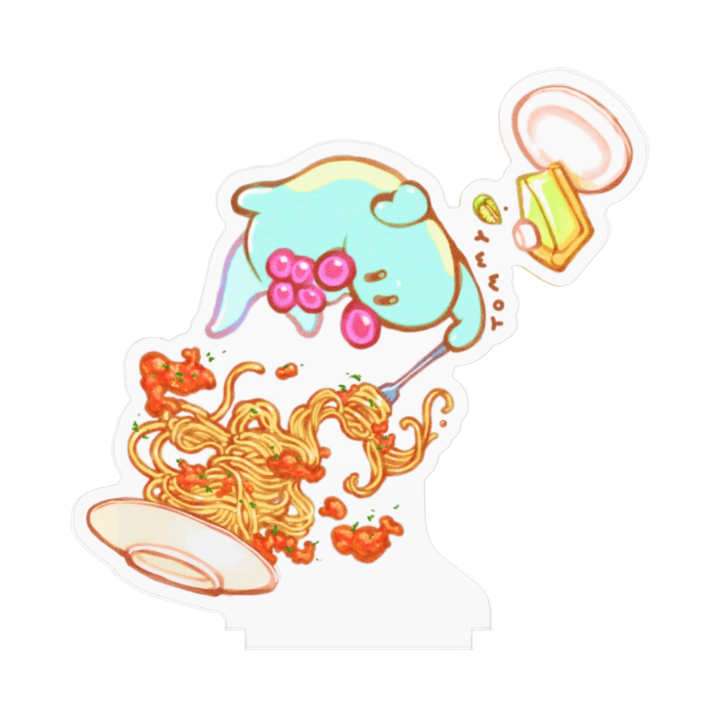 スパゲッティとキーライムパイ